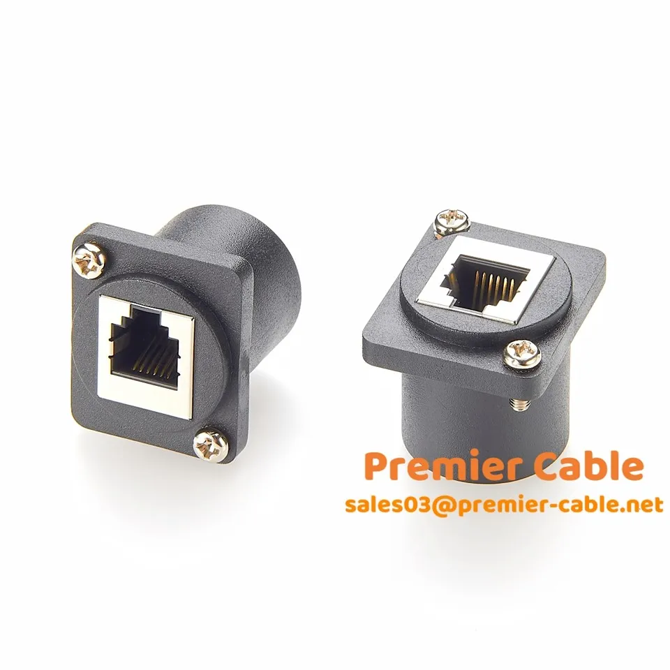 Conector de montare pe flanșă RJ12 6P6C pentru modulul de tip D
