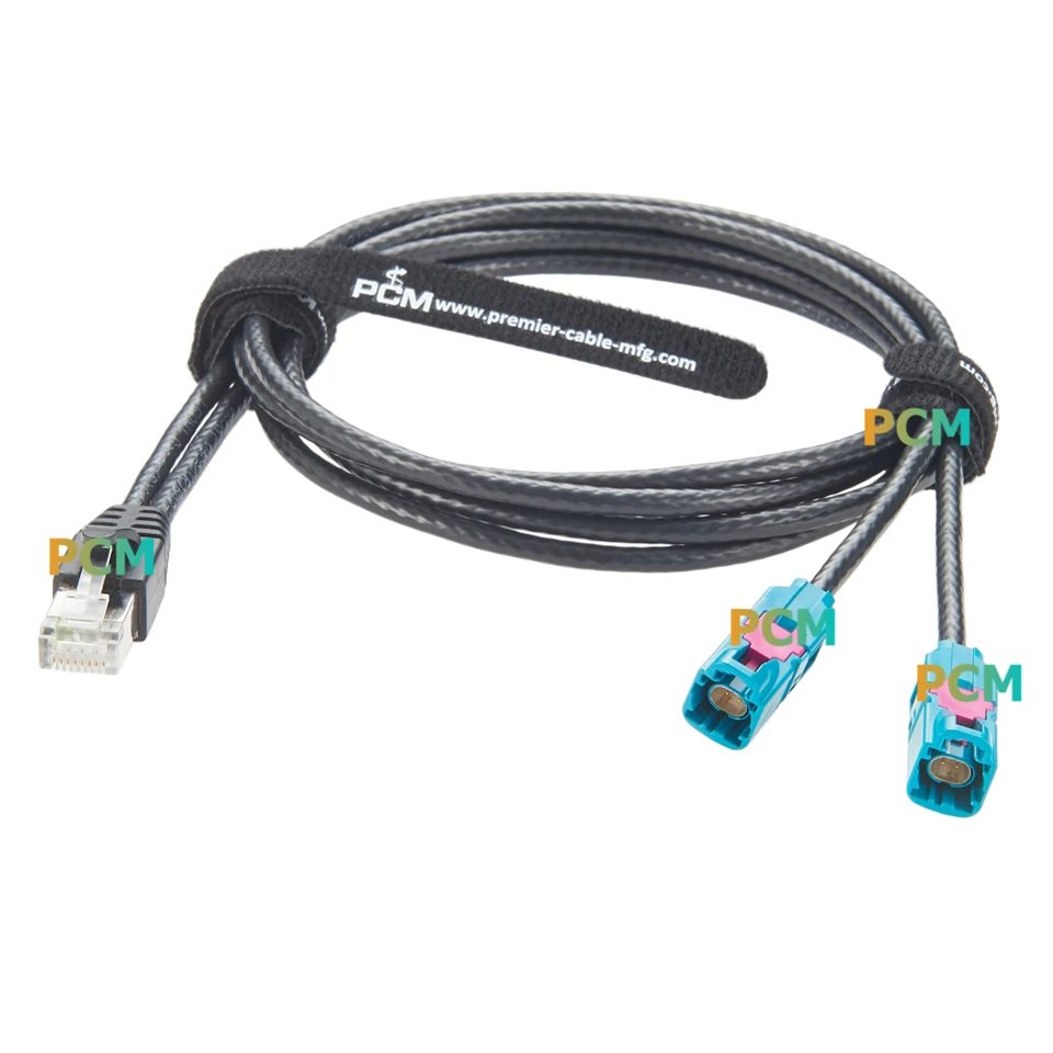 Dual H-MTD To RJ45 10 Gigabit Automotive Ethernet Cable