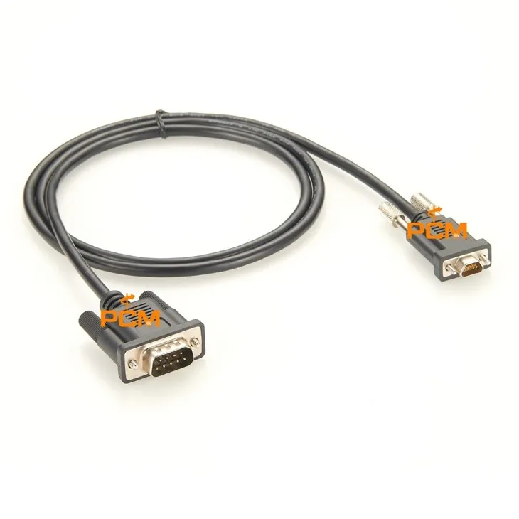 J30J Series MIL-DTL-83513 Micro-DB9 To DB9 Serial Cable