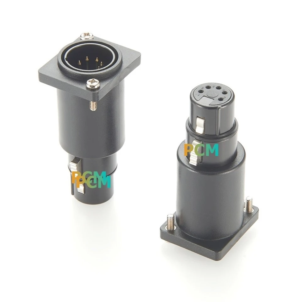 Panel Mount 5 Pin XLR Male To Female Coupler best
