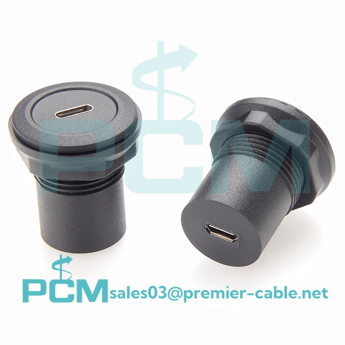 USB C female to Micro USB B female panel mount connector We are a manufacturer of USB C female to Micro USB B female panel mount connector