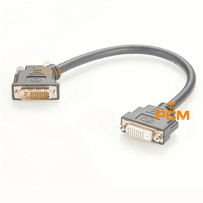 Conector de monitor video digital 25ft DVI D Cablu cu șurub de deget mare
