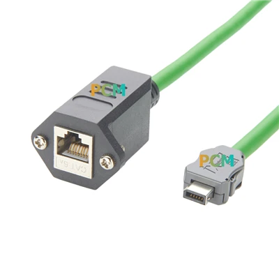 IX INDUSTRIAL B CHEIE PENTRU RJ45 PANEL Mount Cat6a Ethernet Cablu