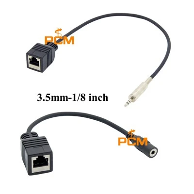 Cablu audio RJ45 Jack la 3,5 mm TRS pentru amplificatoare stereo