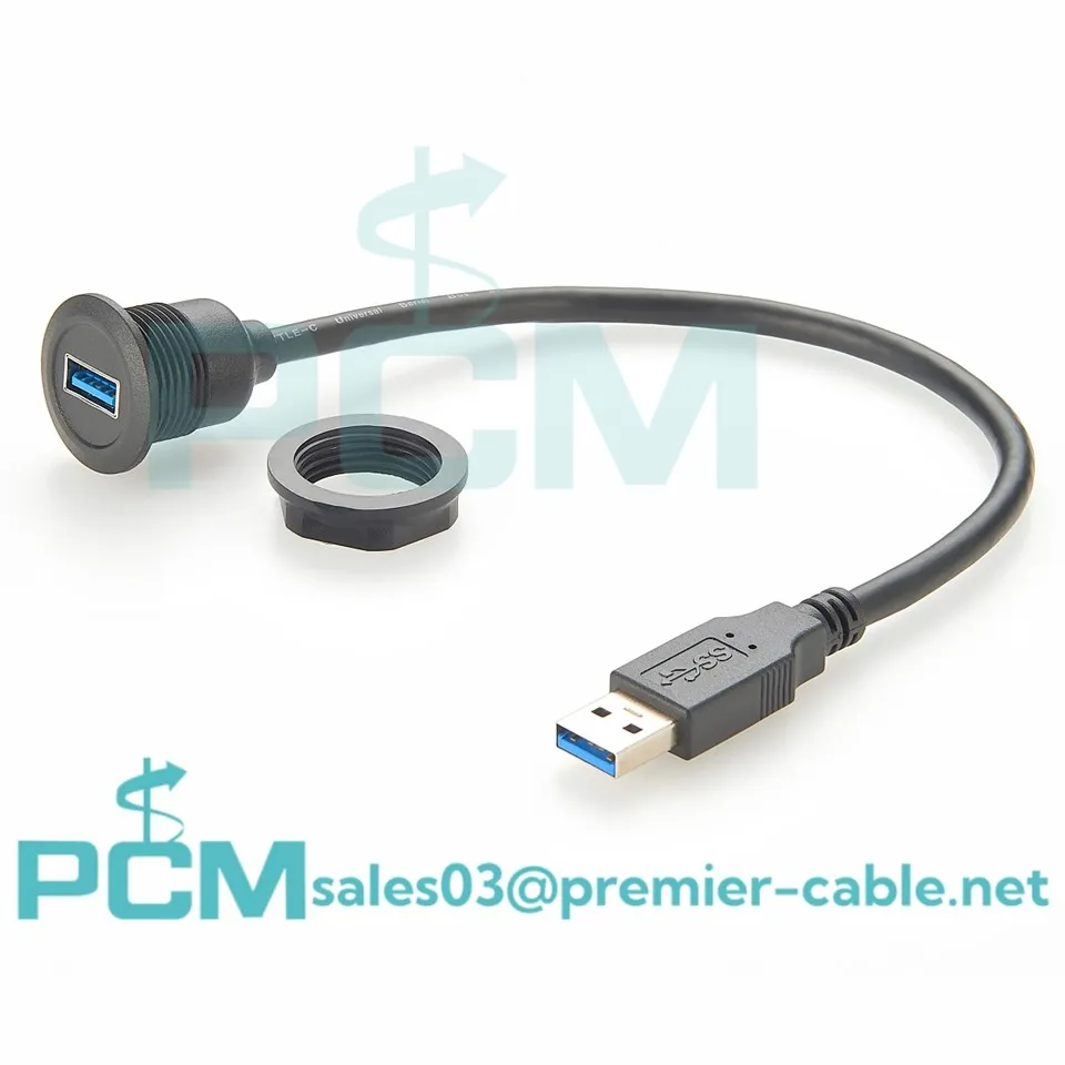 USB 3. 0 Montarea panoului Tip un bărbat pentru a tasta un cablu feminin