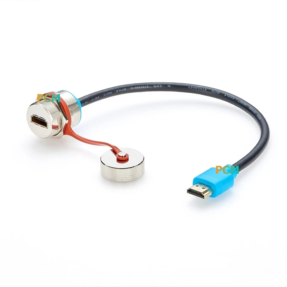 Waterproof HDMI Panel Mount Extension Cable